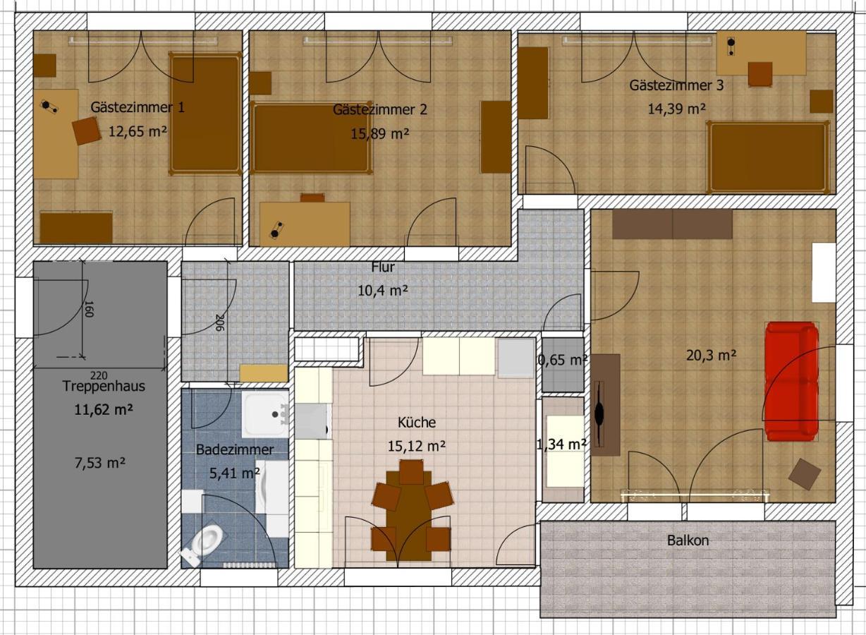 Apartment Ferienwohnung Vogt Зинцхайм Экстерьер фото